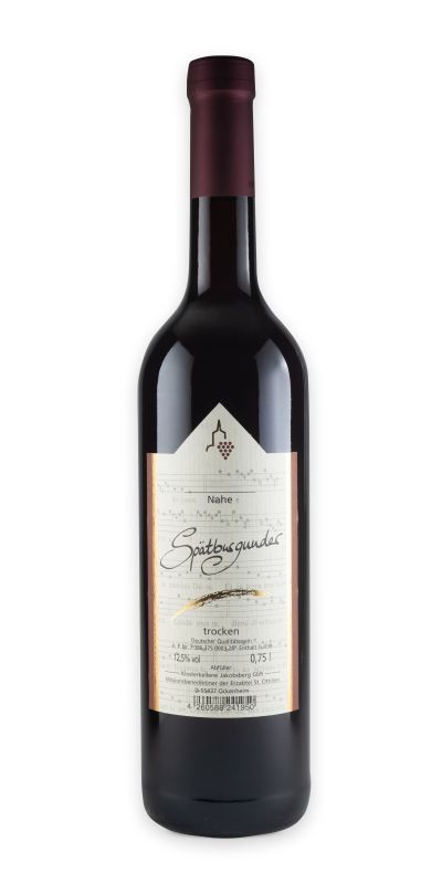 <br>35 -- 2024er Nahe Spätburgunder Qualitätswein  trocken 0,75l - Silberne Kammerpreismünze<br>